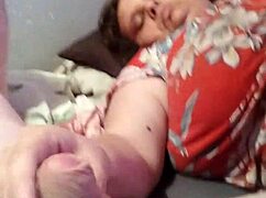 step mom gives johnny a handjob in the bedroom