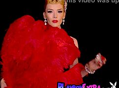 miranda skinny big boobed blonde milf shines in slutty burlesque