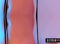 Nerdy Babe with Big Natural Tits Strips Slowly, Teasing You with Every Layer.