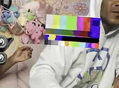 petite ebony fucks big black cock on florida sofa 😈