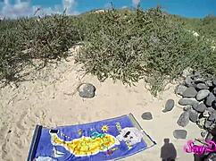 Beach POV Doggystyle Teases With Big Cock And Wet Pussy Licking