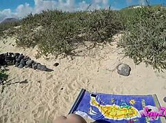 Beach POV Doggystyle Teases With Big Cock And Wet Pussy Licking