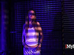 Curvy french milf in leather leggings gets banged hard in terminator gangbang parody.