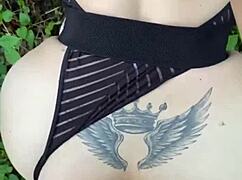 milf gave her big ass in the woods for hot sex 😍