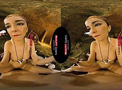 Reality Lovers Exploring A Cave In 10,000 BC