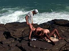 blonde sexy mom tarra white loves sex by the beach?