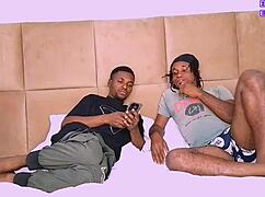 a threesome with two guys cumming on my ass in group fun