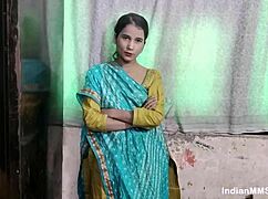 natural tits indian skinny bhabhi spends time with her husband friend.