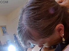 Granny Carmen's Passionate Journey As A Gloved Metal Cock Sucker