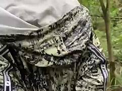 milf gave her big ass in the woods for hot sex 😍