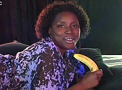 Second banana introduction with big natural tits and dirty talk