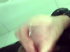 Security guard says, I'm masturbating in the mall bathroom.