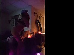 Latina babe teases with big ass, ripping clothes apart 😈