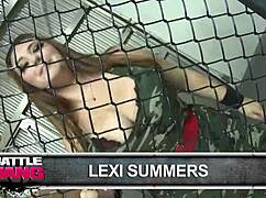 She's practicing no-hands deepthroat skills before trying to bend over.