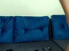 asian latina stepsister oils up and masturbates