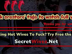 Is That Her Husband? Neighbor Slut Fucks Lover at Home While Hubby Works