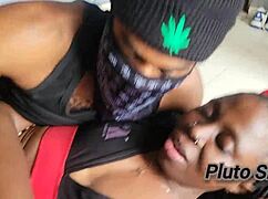 Amateur pussy massage turns into homemade sex with big black cock.