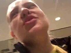 walking with vibrator in pussy in public?