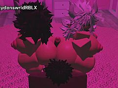 Two voluptuous cows get their insides destroyed and ripped apart while milking my dick.