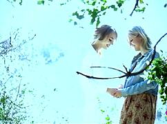 What Better Way To Train A Lesbian Exhibitionist Than By Licking Her Sore Outdoors?