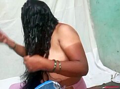 i watch my indian housewife give a hot blowjob in the bathroom