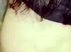 milf cums on teen ass in airport toilet after anal sex