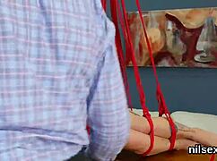 Flirty girl endures painful butthole therapy in loony bin