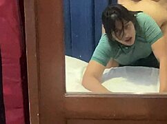 i follo the big ass latina at the gym, she moans so loud