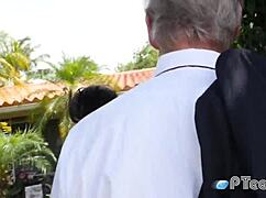 sweet ass teen gets ready for anal sex with the group