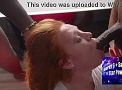 Bathroom blowbang, is this voluptuous redhead julie ginger's wildest?