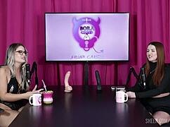 Compilations of Malu Paz in Bora Cast with Bruna Carlos on Sheer Red 😏