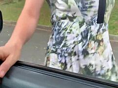 my wife is coming soon, so go away while a stranger jerks me off on the street near the store