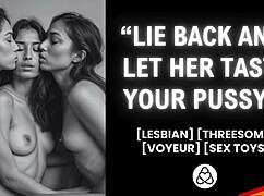 the story unfolds with me masturbating in front of my best friends in an amateur lesbian threesome for women.