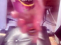 Watch this huge bottle slide deep into my tight ass!