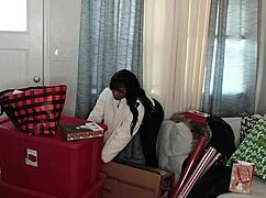 This christmas, a step son gets an early gift from his mother-in-law