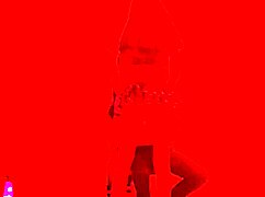 scruffy man invites to exclusive catwalk sexy lingerie dance