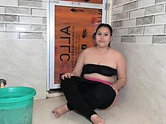 puja bhabhi sucking big dick riding on monster cock after taking bath