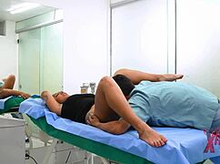 story of venezuelan lady fucking doctor, cumming inside