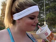 handsome guy fucks blonde bbw hard in apartment 🔥