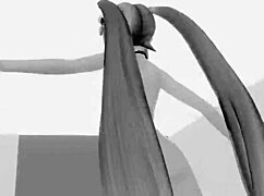 Passionate Nude Dance By Hatsune Miku