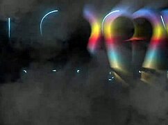 Tiny Colombian teen Lore doing her first DAP with three big cocks!