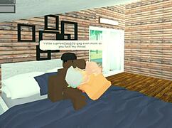 Roblox whore gets throat fucked by bbc