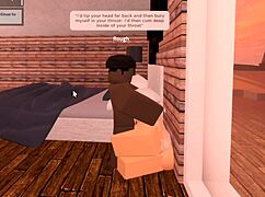 Roblox whore gets throat fucked by bbc