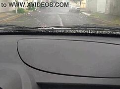 My neighbor's wife paid for a delicious blowjob in the Uber car