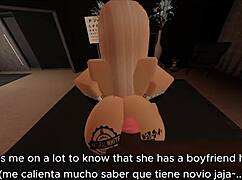 Snowbunny from Roblox cheats on her boyfriend with a big black cock in fan session 1