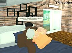 Roblox whore gets throat fucked by bbc