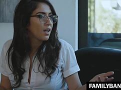 School step sisters develop a crush on each other