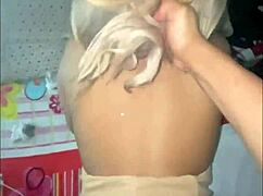 beautiful latina on all fours