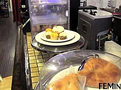 blonde stepsister experiences seduction at the cafe