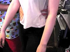 blonde stepsister experiences seduction at the cafe